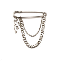 Chain Pin Decoration Hip Hop Style Jewelry For Men