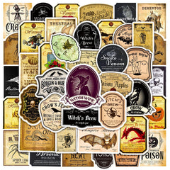 Horror Retro Apothecary Sticker Waterproof Car Decal