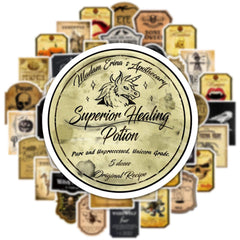 Horror Retro Apothecary Sticker Waterproof Car Decal