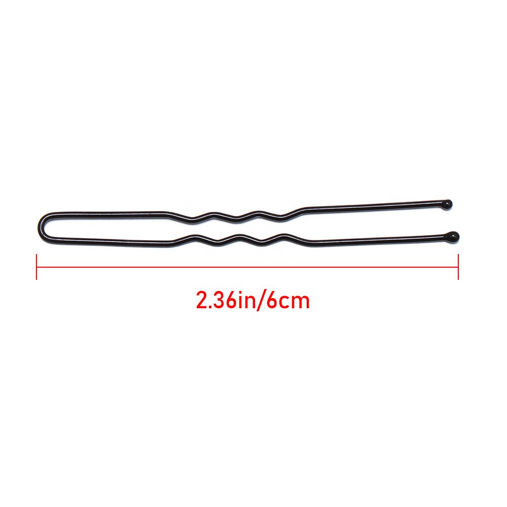 50 Pcs U Shaped Hairpins Metal Barrettes Bridal Hairstyle Tools