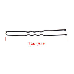 50 Pcs U Shaped Hairpins Metal Barrettes Bridal Hairstyle Tools