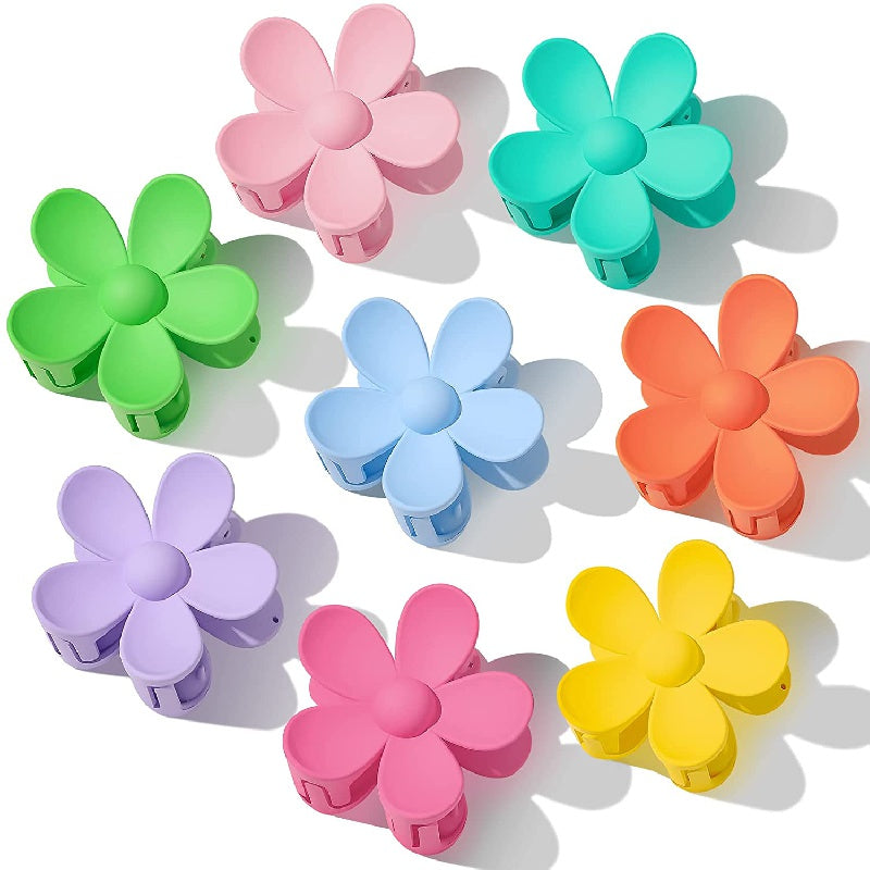 Flower Hair Claw Clip Nonslip Ponytail Holder for Women Girls