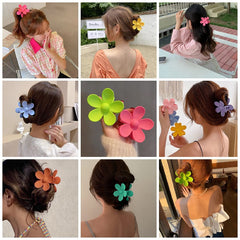 Flower Hair Claw Clip Nonslip Ponytail Holder for Women Girls