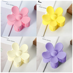 Flower Hair Claw Clip Nonslip Ponytail Holder for Women Girls