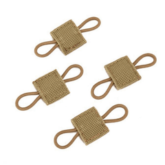 4pcs Tactical Elastic Retainer with Molle Buckle for Antenna Stick and Pipe