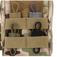 4pcs Tactical Elastic Retainer with Molle Buckle for Antenna Stick and Pipe