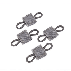 4pcs Tactical Elastic Retainer with Molle Buckle for Antenna Stick and Pipe
