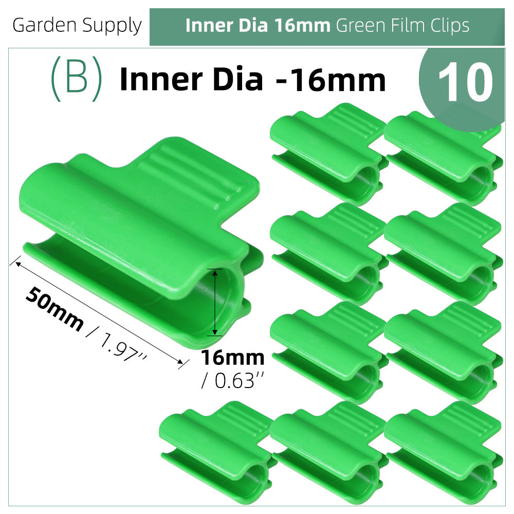 10pcs Greenhouse Film Clamps for Plant Stakes