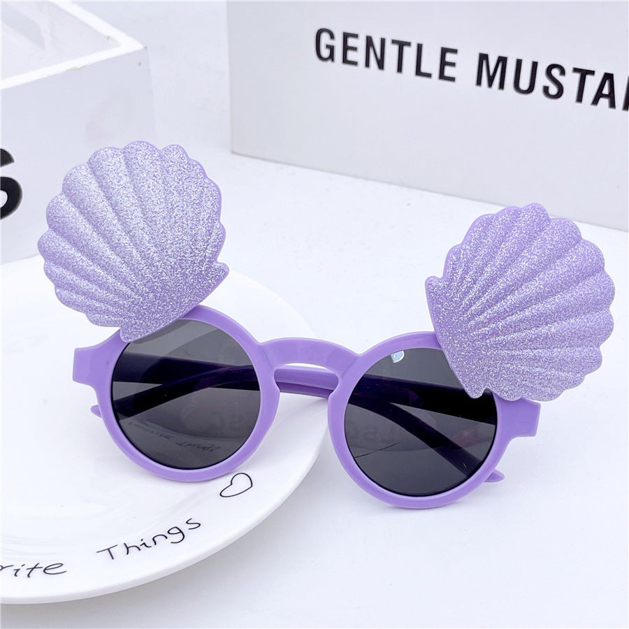 Kids Shell Shaped Sunglasses - Fun Accessory for Boys and Girls