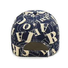 Graffiti Printed Baseball Cap Cotton Sun Hat Men Summer Hat Adjustable