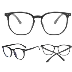 Square Clear Lens Glasses For Women Men Students Jelly Tortoiseshell Frame