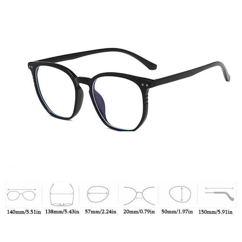 Square Clear Lens Glasses For Women Men Students Jelly Tortoiseshell Frame