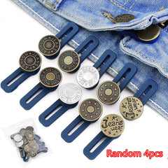 4pcs Elastic Waist Extenders For Pants Jeans Trousers