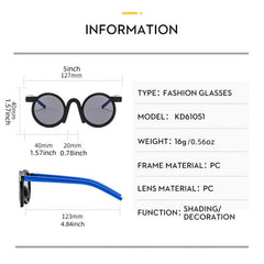 Round Frame Sun Protection Sunglasses for Kids