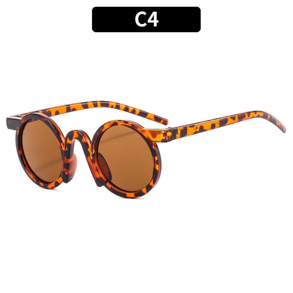 Round Frame Sun Protection Sunglasses for Kids