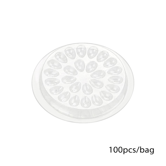 100Pcs Eyelash Glue Pallet Eyelash Extension Glue Pads Stand