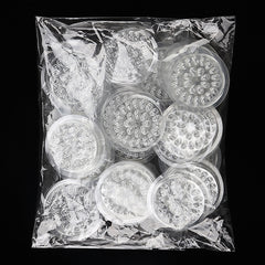 100Pcs Eyelash Glue Pallet Eyelash Extension Glue Pads Stand