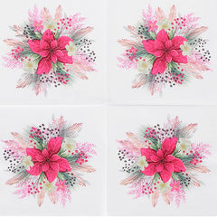 20pcs Colorful Flower Disposable Napkin Facial Tissue Handkerchief