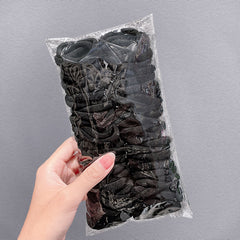 100pcs Elastic Hair Tie Seamless Hair Rope Solid Hair Access