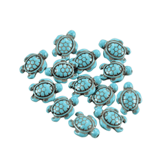 10-20pcs Turquoise Turtle Beads for DIY Jewelry Making