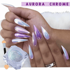 Aurora Mirror Pigment Iridescent Glitter Nail Art Dust