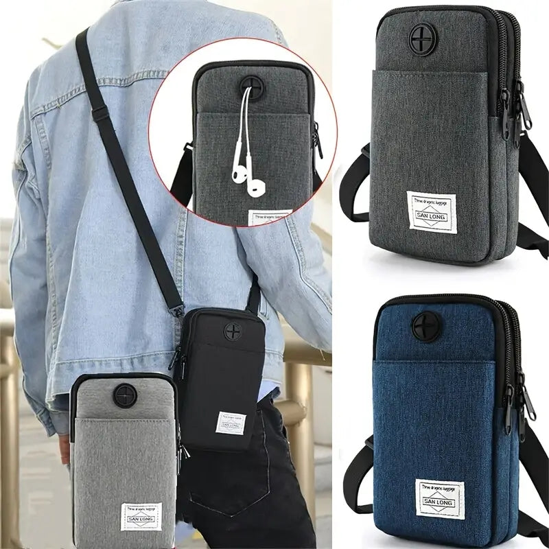 Casual Men's Waist Bag Outdoor Sports Running Crossbody Bag