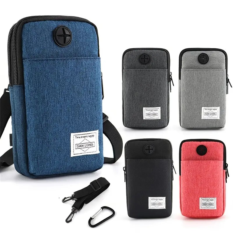 Casual Men's Waist Bag Outdoor Sports Running Crossbody Bag