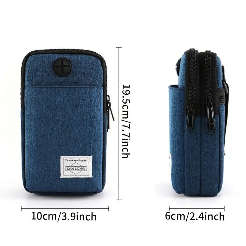 Casual Men's Waist Bag Outdoor Sports Running Crossbody Bag