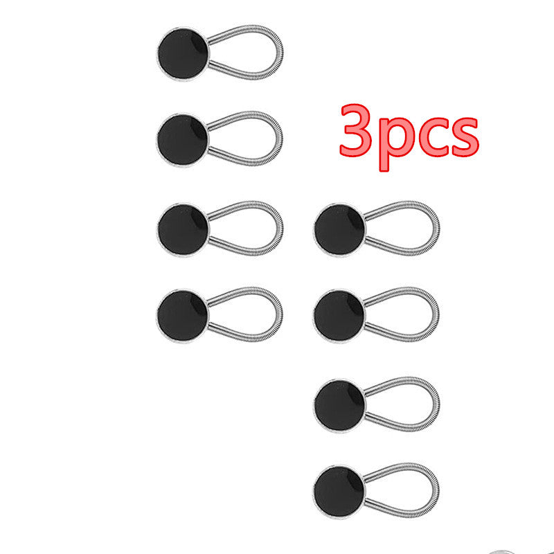 3pcs Collar Extension Metal Button Shirt Waist Extender Set