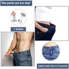 4pcs Set Metal Button Pins for Jeans Pants