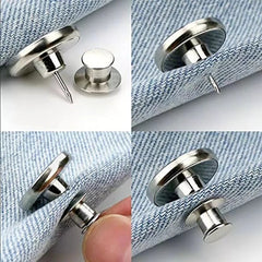 4pcs Set Metal Button Pins for Jeans Pants