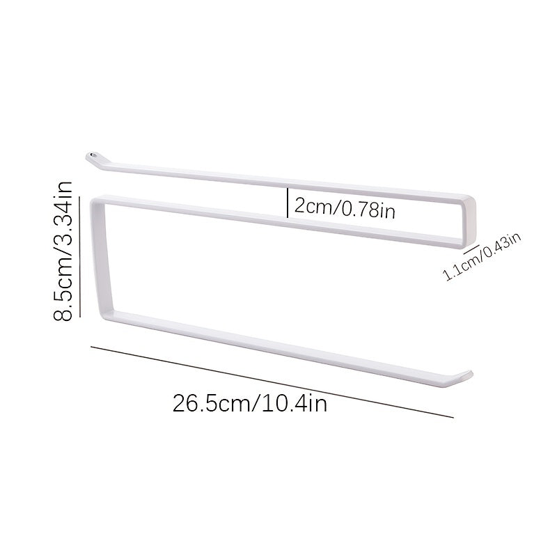 Kitchen Tissue Hanger Towel Rack Paper Towel Holder Wall Mounted