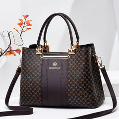 Women's Vintage Tote Bag Classic Pattern Satchel Work Bag