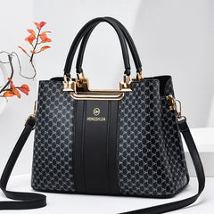 Women's Vintage Tote Bag Classic Pattern Satchel Work Bag