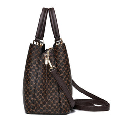 Women's Vintage Tote Bag Classic Pattern Satchel Work Bag