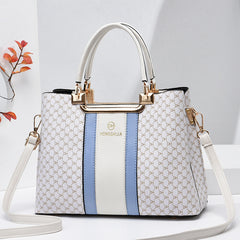 Women's Vintage Tote Bag Classic Pattern Satchel Work Bag