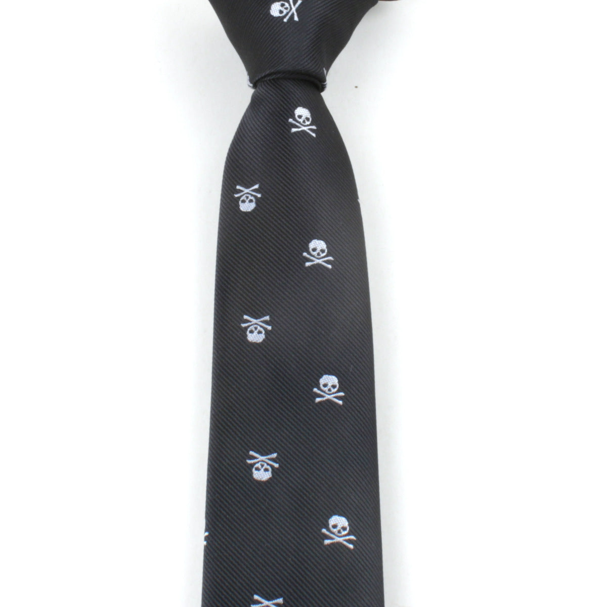 Men's Classic Skull Ties Polyester Printed Necktie
