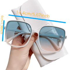 Oversized Square Sunglasses Gradient Glasses UV400
