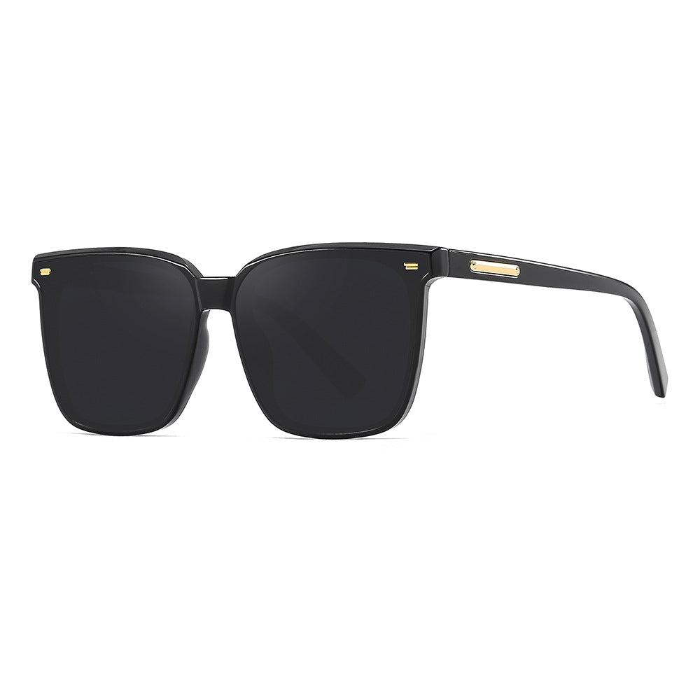 Square Sunglasses Rivet Decor Anti Glare UV400