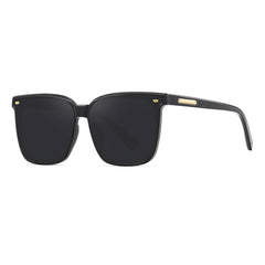 Square Sunglasses Rivet Decor Anti Glare UV400