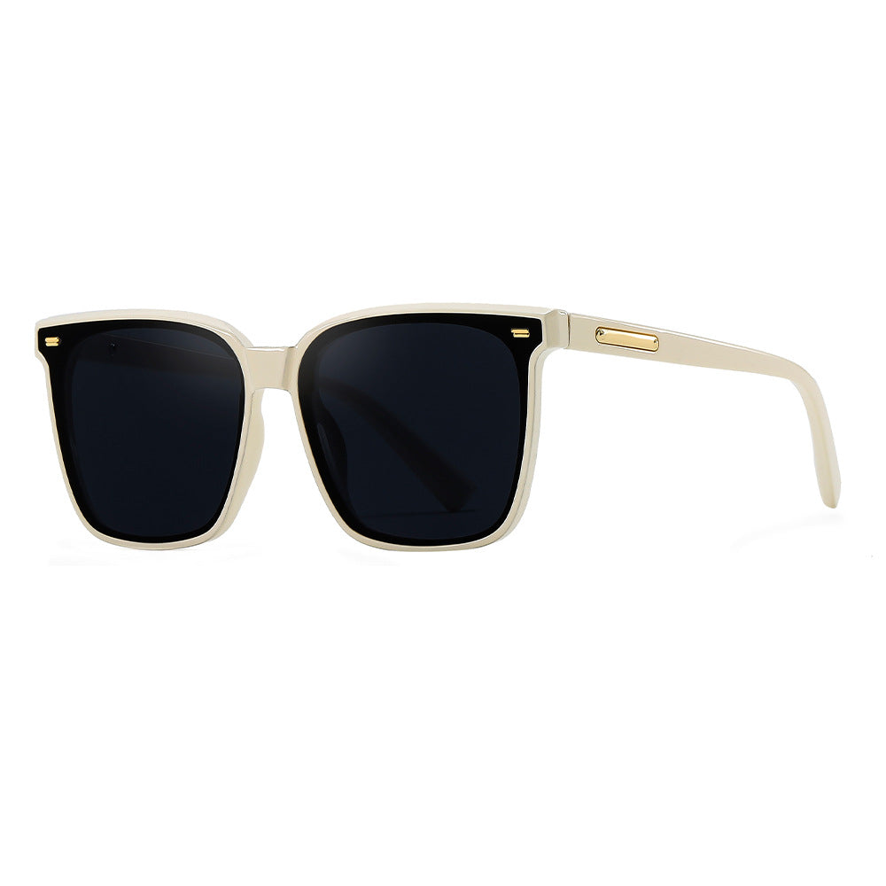Square Sunglasses Rivet Decor Anti Glare UV400