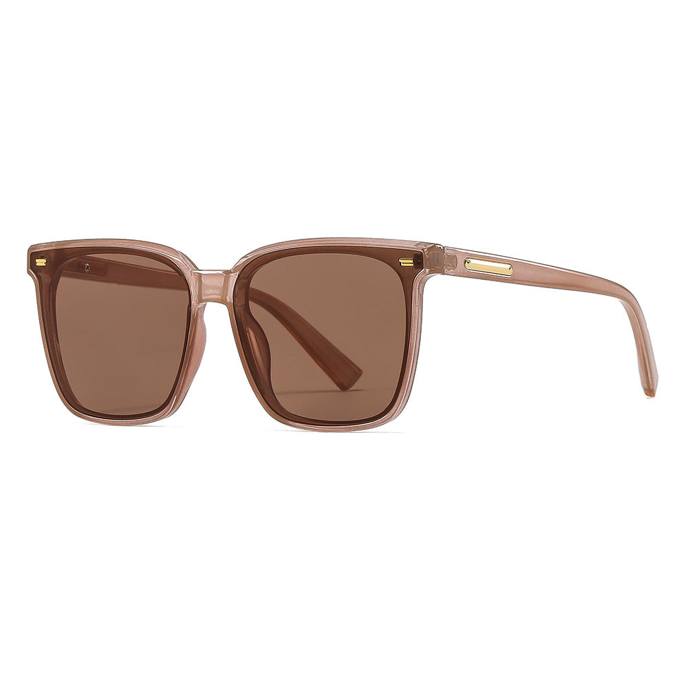 Square Sunglasses Rivet Decor Anti Glare UV400
