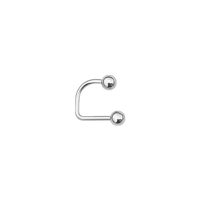 1pc Stainless Steel U-shaped Lip Nail Lip Ring Hip-hop Piercing Jewelry