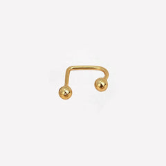 1pc Stainless Steel U-shaped Lip Nail Lip Ring Hip-hop Piercing Jewelry
