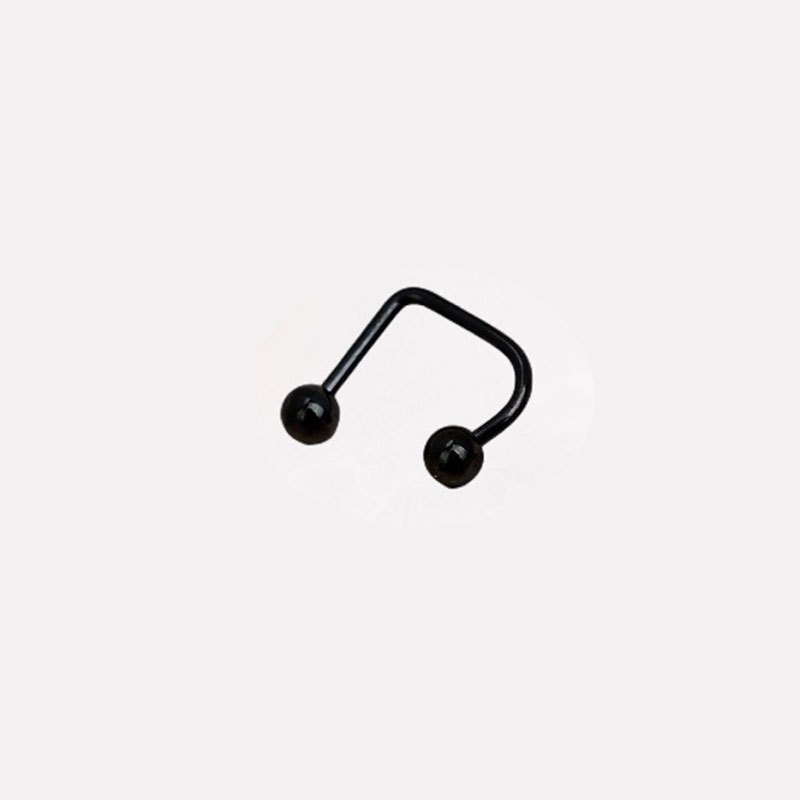 1pc Stainless Steel U-shaped Lip Nail Lip Ring Hip-hop Piercing Jewelry