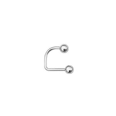 1pc Stainless Steel U-shaped Lip Nail Lip Ring Hip-hop Piercing Jewelry