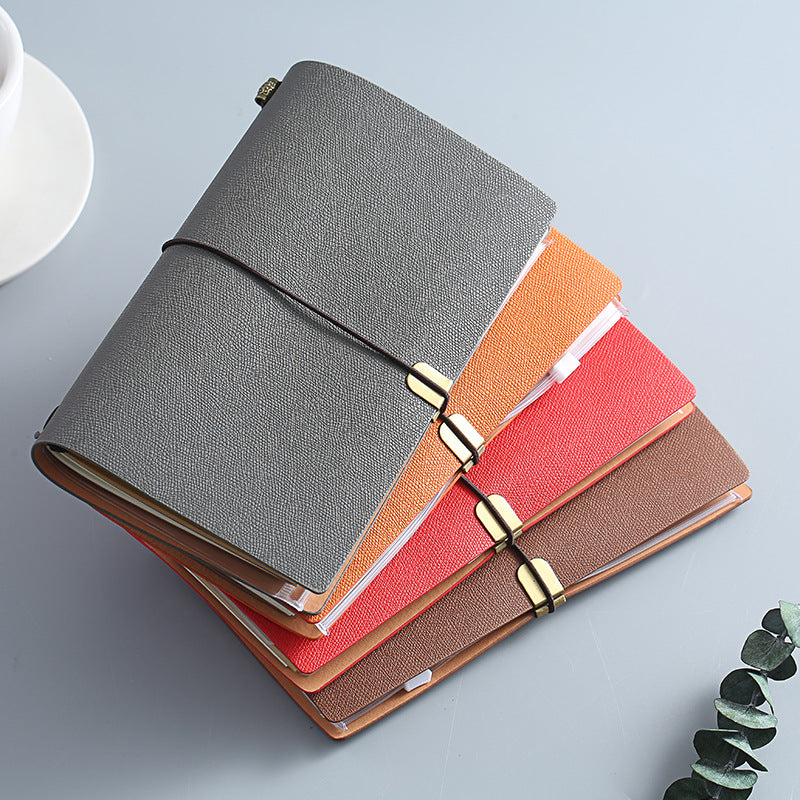 A6 Creative Notebook Travel Book Card Storage Bag Brown Paper 96 Sheets
