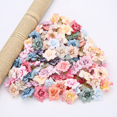 10pcs Silk Rose Head for Wedding Home Decoration DIY Craft Flowers