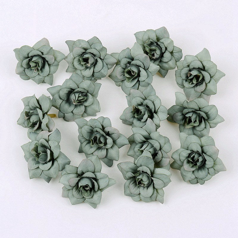 10pcs Silk Rose Head for Wedding Home Decoration DIY Craft Flowers
