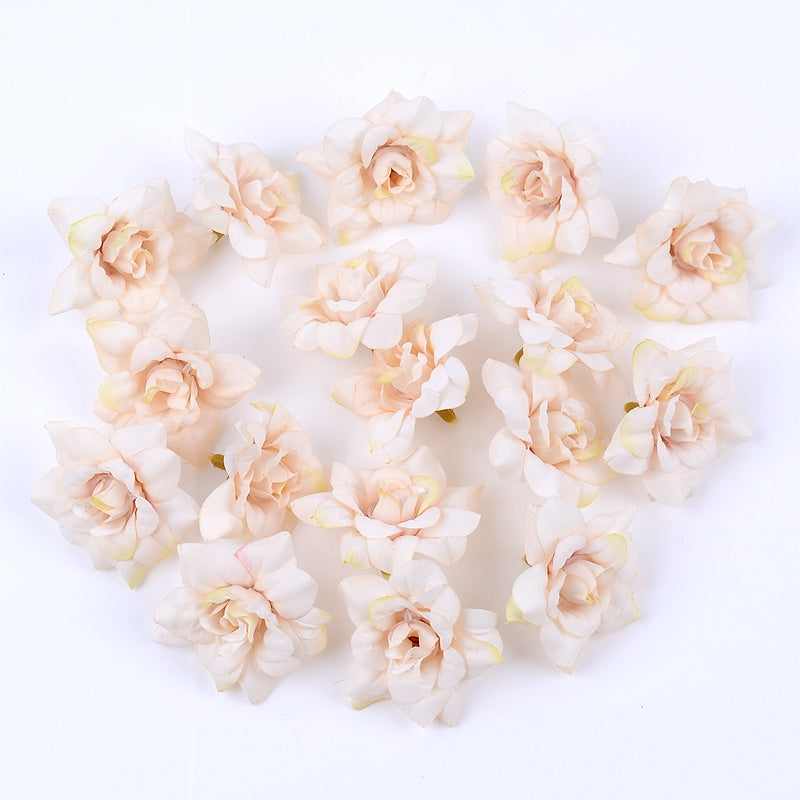 10pcs Silk Rose Head for Wedding Home Decoration DIY Craft Flowers
